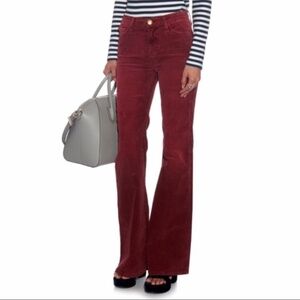 Current/Elliot High Rise Flare Corduroy Pants